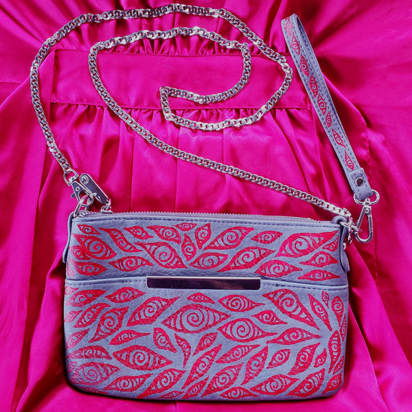 RED EYE HANDBAG/PURSE (GRAY)