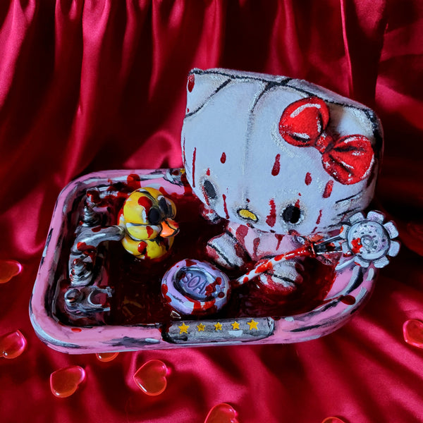 'BLOODY BATH TIME' HELLO KITTY PLUSH SET