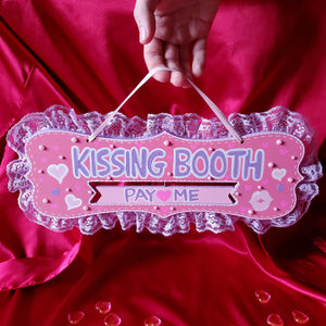 KISSING BOOTH WALL DECOR