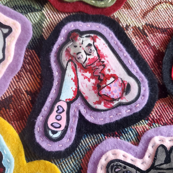 'BUTCHERED BARBIE' SEW-ON PATCH